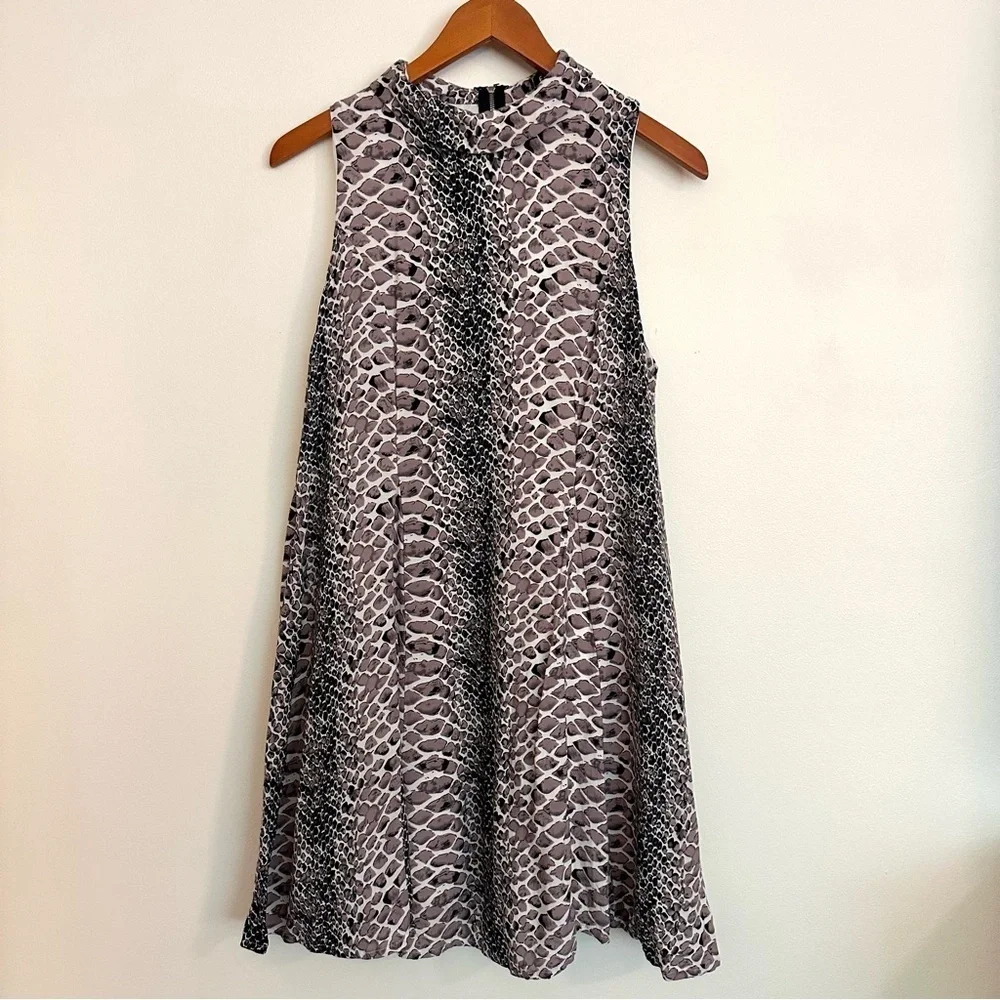 Fab’rik Snakeskin Print Sleeveless Dress Size Large - Picture 8 of 10